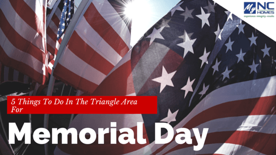 Memorial Day in Durham, Cary, & Chapel Hill