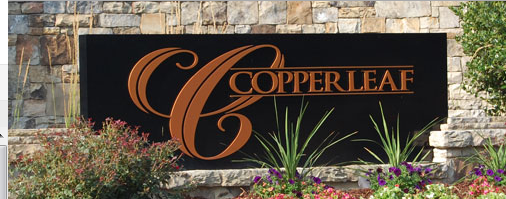Entrance to Copperleaf in Cary NC