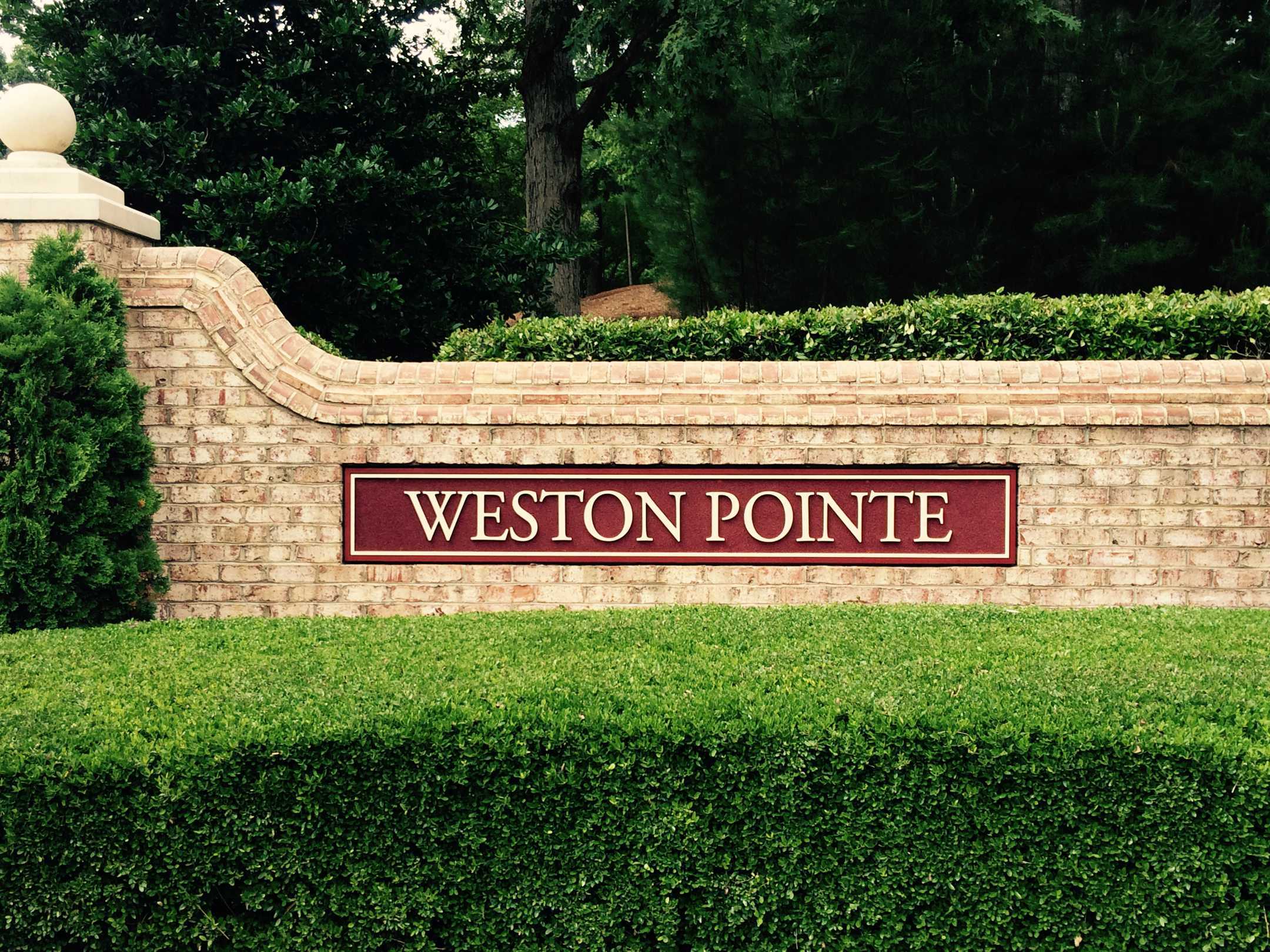 Entrance to Weston Pointe in Cary NC